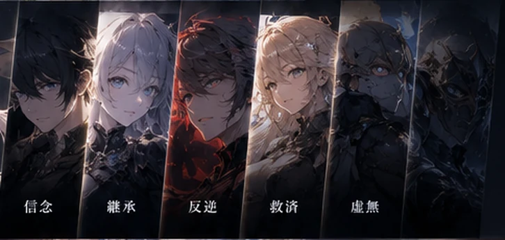 ARCANA GATEの主要キャラクターたち